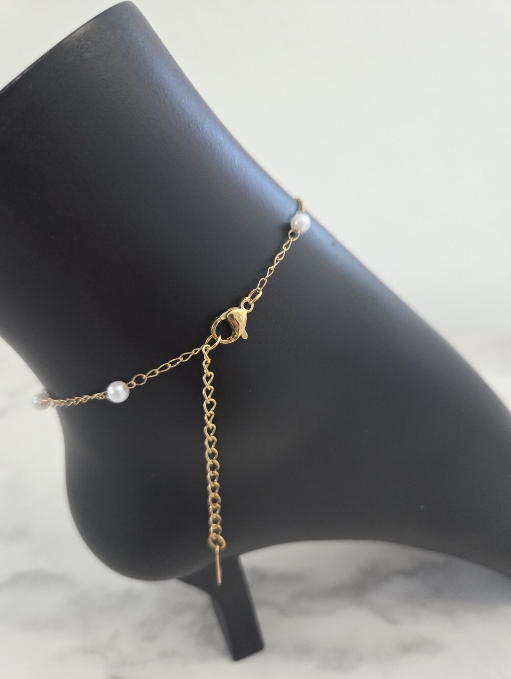 ​Gold Shell Starfish Pearl Anklet Nautical Charm Bracelet Boho Summer Jewelry - Picture 9 of 12